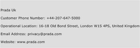 prada telephone number